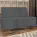 Sofá Chaise Living 2 Lugares 160cm Para Sala Cayman K01 Bouclê Cinza - Lyam Decor