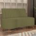 Sofá Chaise Living 2 Lugares 160cm Para Sala Cayman K01 Bouclê Verde - Lyam Decor