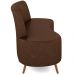 Sofá Chaise Living 2 Lugares 160cm Para Sala Cayman K01 Sintético Marrom - Lyam Decor
