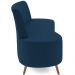 Sofá Chaise Living 2 Lugares 160cm Para Sala Cayman K01 Veludo Azul Marinho - Lyam Decor