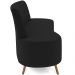 Sofá Chaise Living 2 Lugares 160cm Para Sala Cayman K01 Veludo Preto - Lyam Decor