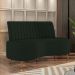 Sofá Chaise Living 2 Lugares 160cm Para Sala Cayman K01 Veludo Verde - Lyam Decor