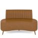 Sofá Chaise Living 2 Lugares 160cm para Sala Cayman K01 Sintético Caramelo - Lyam Decor