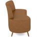 Sofá Chaise Living 2 Lugares 160cm para Sala Cayman K01 Sintético Caramelo - Lyam Decor