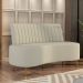 Sofá Chaise Living 2 Lugares 160cm para Sala Cayman K01 Veludo Bege - Lyam Decor