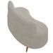 Sofá Chaise Living 2 Lugares 160cm para Sala Istambul K01 Bouclê Bege - Lyam Decor