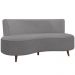 Sofá Chaise Living 2 Lugares 160cm para Sala Istambul K01 Bouclê Cinza - Lyam Decor