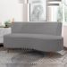 Sofá Chaise Living 2 Lugares 160cm para Sala Istambul K01 Bouclê Cinza - Lyam Decor