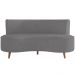 Sofá Chaise Living 2 Lugares 160cm para Sala Istambul K01 Bouclê Cinza - Lyam Decor