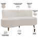 Sofá Chaise Living 2 Lugares 160cm para Sala Istambul K01 Bouclê Creme - Lyam Decor