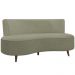 Sofá Chaise Living 2 Lugares 160cm para Sala Istambul K01 Bouclê Verde - Lyam Decor