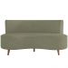 Sofá Chaise Living 2 Lugares 160cm para Sala Istambul K01 Bouclê Verde - Lyam Decor