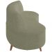 Sofá Chaise Living 2 Lugares 160cm para Sala Istambul K01 Bouclê Verde - Lyam Decor
