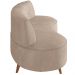 Sofá Chaise Living 2 Lugares 160cm para Sala Istambul K01 Veludo Bege - Lyam Decor