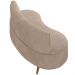 Sofá Chaise Living 2 Lugares 160cm para Sala Istambul K01 Veludo Bege - Lyam Decor