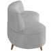 Sofá Chaise Living 2 Lugares 160cm para Sala Istambul K01 Veludo Cinza - Lyam Decor