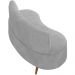 Sofá Chaise Living 2 Lugares 160cm para Sala Istambul K01 Veludo Cinza - Lyam Decor