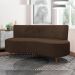 Sofá Chaise Living 2 Lugares 160cm para Sala Istambul K01 Veludo Marrom - Lyam Decor