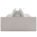 Sofá Ilha Modular Para Sala 232cm com Puff Dublin K01 Bouclê Creme - Lyam Decor