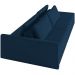 Sofá Ilha Modular Para Sala 232cm com Puff Dublin K01 Veludo Azul Marinho - Lyam Decor
