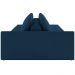 Sofá Ilha Modular Para Sala 232cm com Puff Dublin K01 Veludo Azul Marinho - Lyam Decor