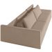 Sofá Ilha Modular Para Sala 232cm com Puff Dublin K01 Veludo Bege - Lyam Decor
