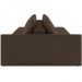 Sofá Ilha Modular Para Sala 232cm com Puff Dublin K01 Veludo Marrom - Lyam Decor
