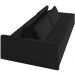 Sofá Ilha Modular Para Sala 232cm com Puff Dublin K01 Veludo Preto - Lyam Decor