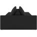 Sofá Ilha Modular Para Sala 232cm com Puff Dublin K01 Veludo Preto - Lyam Decor