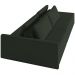 Sofá Ilha Modular Para Sala 232cm com Puff Dublin K01 Veludo Verde - Lyam Decor