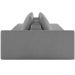 Sofá Ilha Modular Para Sala 252cm com Puff Dublin K01 Bouclê Cinza - Lyam Decor