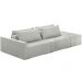 Sofá Ilha Modular Para Sala 252cm com Puff Dublin K01 Linho Cinza - Lyam Decor