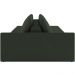 Sofá Ilha Modular Para Sala 252cm com Puff Dublin K01 Veludo Verde - Lyam Decor