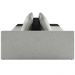 Sofá Ilha Modular Para Sala 312cm com Puff Dublin K01 Linho Cinza e Sintético Preto - Lyam Decor