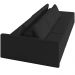 Sofá Ilha Modular Para Sala 312cm com Puff Dublin K01 Veludo Preto - Lyam Decor