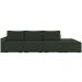 Sofá Ilha Modular Para Sala 312cm com Puff Dublin K01 Veludo Verde - Lyam Decor