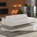 Sofá Ilha Modular Para Sala 342cm com Puff Dublin K01 Bouclê Creme - Lyam Decor