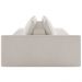 Sofá Ilha Modular Para Sala 342cm com Puff Dublin K01 Bouclê Creme - Lyam Decor