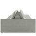 Sofá Ilha Modular Para Sala 342cm com Puff Dublin K01 Linho Cinza - Lyam Decor