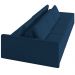 Sofá Ilha Modular Para Sala 342cm com Puff Dublin K01 Veludo Azul Marinho - Lyam Decor