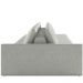 Sofá Ilha Modular Para Sala 392cm com Puff Dublin K01 Linho Cinza - Lyam Decor