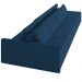 Sofá Ilha Modular Para Sala 392cm com Puff Dublin K01 Veludo Azul Marinho - Lyam Decor