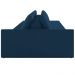 Sofá Ilha Modular Para Sala 432cm com Puff Dublin K01 Veludo Azul Marinho - Lyam Decor