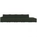 Sofá Ilha Modular Para Sala 432cm com Puff Dublin K01 Veludo Verde - Lyam Decor