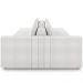Sofá Ilha com Puff para Sala Living 245cm Amber M03 Bouclê Branco - Lyam Decor