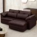 Sofá Retrátil Para Sala de Estar 2 Lugares 175cm Riza S03 Couro Caramelo - Lyam Decor