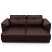 Sofá Retrátil Para Sala de Estar 2 Lugares 175cm Riza S03 Couro Caramelo - Lyam Decor