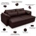Sofá Retrátil Para Sala de Estar 2 Lugares 175cm Riza S03 Couro Caramelo - Lyam Decor
