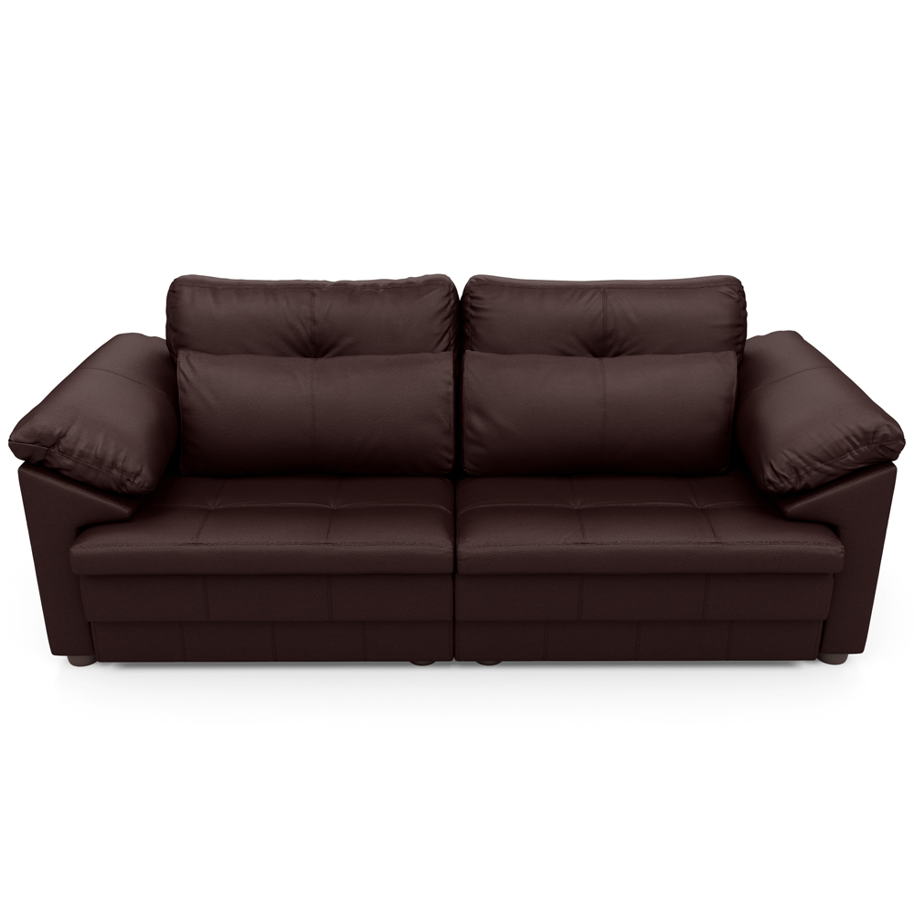 Sofá Retrátil Para Sala de Estar 2 Lugares 175cm Riza S03 Couro Caramelo - Lyam Decor