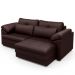 Sofá Retrátil Para Sala de Estar 2 Lugares 175cm Riza S03 Couro Caramelo - Lyam Decor